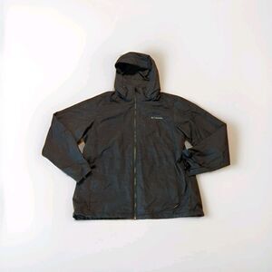 Columbia Ruby River Interchange 3 in 1 Jacket Womens XL Black Waterproof Fleece